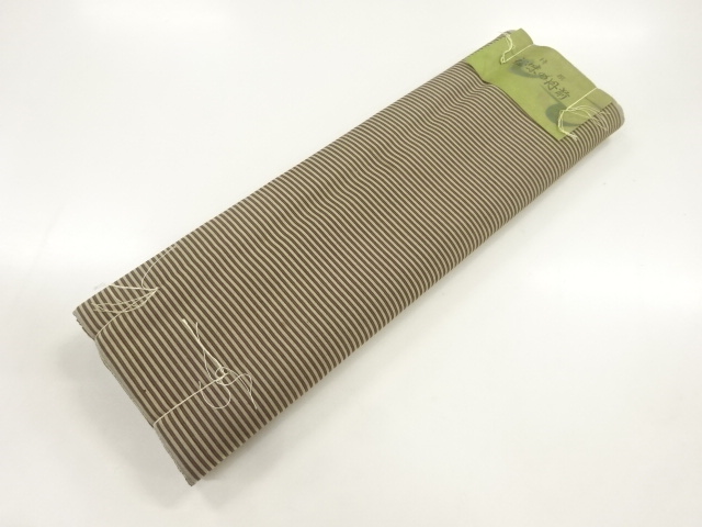 JAPANESE KIMONO / ANTIQUE BOLT FOR KIMONO / TANZEN / WOVEN STRIPE